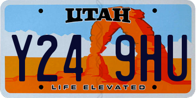 UT license plate Y249HU
