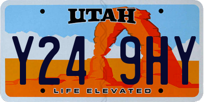 UT license plate Y249HY