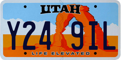 UT license plate Y249IL