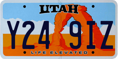 UT license plate Y249IZ
