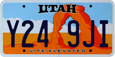UT license plate Y249JI