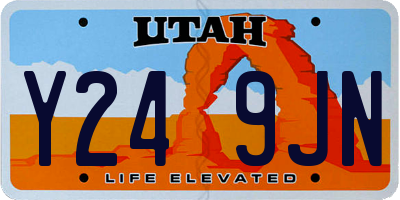 UT license plate Y249JN