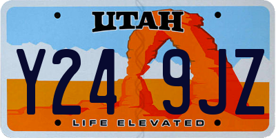 UT license plate Y249JZ