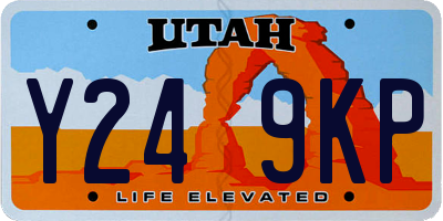 UT license plate Y249KP