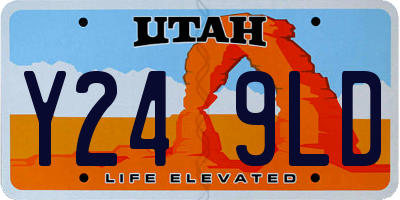 UT license plate Y249LD