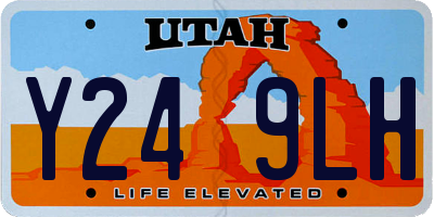 UT license plate Y249LH