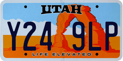 UT license plate Y249LP