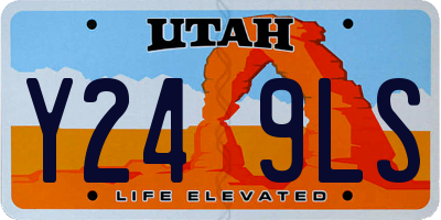 UT license plate Y249LS