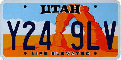 UT license plate Y249LV