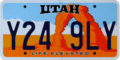 UT license plate Y249LY
