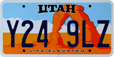 UT license plate Y249LZ