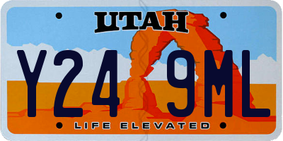 UT license plate Y249ML