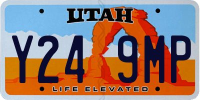 UT license plate Y249MP