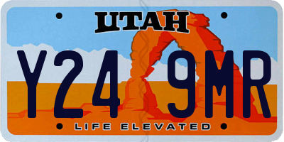 UT license plate Y249MR