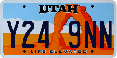 UT license plate Y249NN