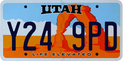 UT license plate Y249PD