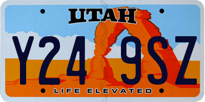 UT license plate Y249SZ