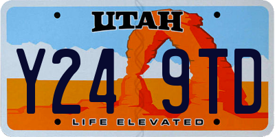 UT license plate Y249TD
