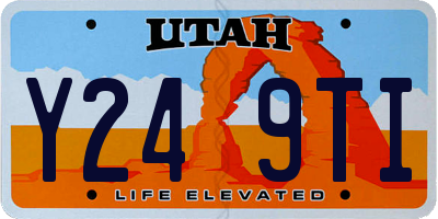 UT license plate Y249TI