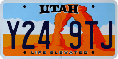 UT license plate Y249TJ