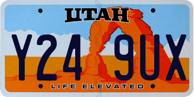 UT license plate Y249UX