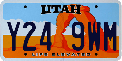 UT license plate Y249WM