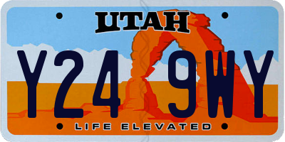 UT license plate Y249WY