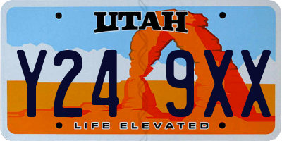 UT license plate Y249XX