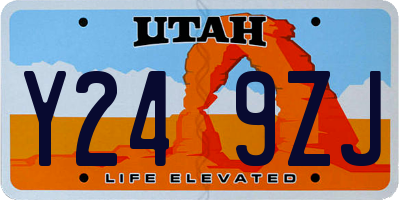 UT license plate Y249ZJ