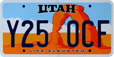 UT license plate Y250CF