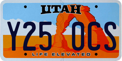 UT license plate Y250CS