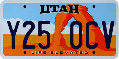 UT license plate Y250CV