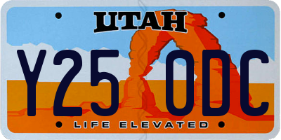 UT license plate Y250DC