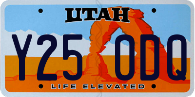 UT license plate Y250DQ