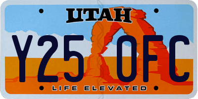 UT license plate Y250FC