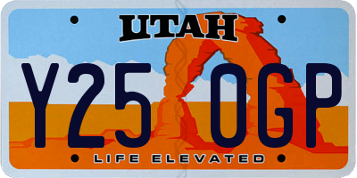 UT license plate Y250GP