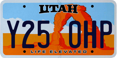 UT license plate Y250HP