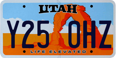 UT license plate Y250HZ