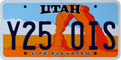 UT license plate Y250IS