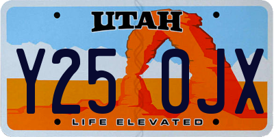 UT license plate Y250JX