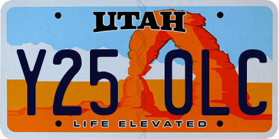 UT license plate Y250LC