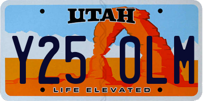 UT license plate Y250LM