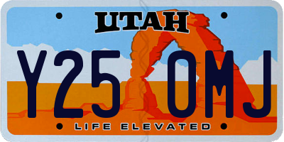 UT license plate Y250MJ