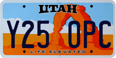 UT license plate Y250PC