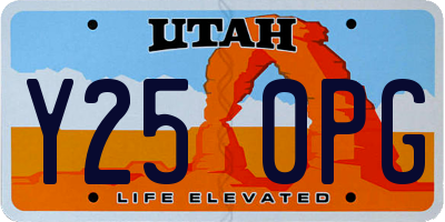 UT license plate Y250PG