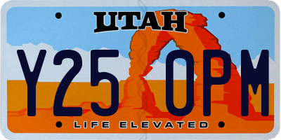 UT license plate Y250PM