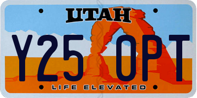 UT license plate Y250PT