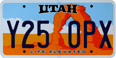 UT license plate Y250PX