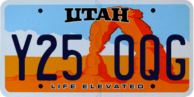 UT license plate Y250QG