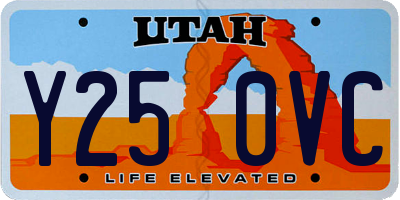 UT license plate Y250VC